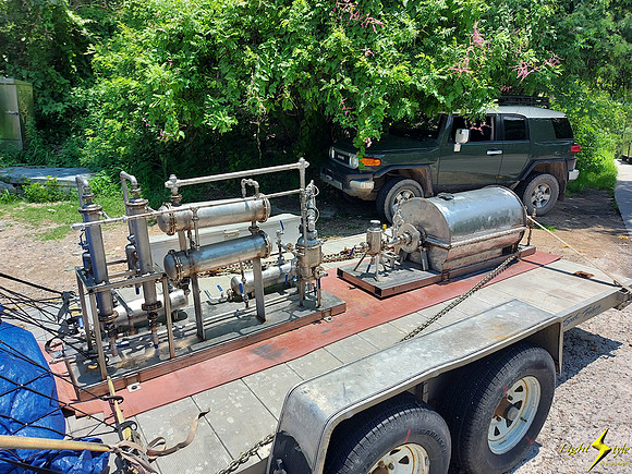 Pyrolysis Mini-plant in Transit