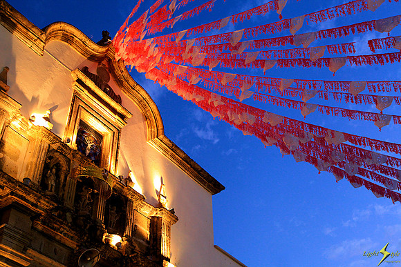 Mission Banners at Dusk