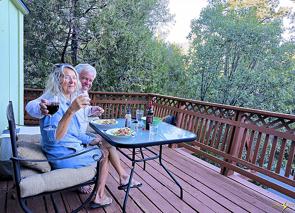 Lois, Chris, fish tacos, and yards of beer