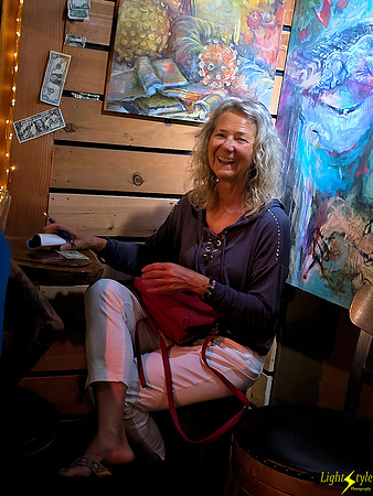 Lois cornered at Taryn's Place - Idyllwild