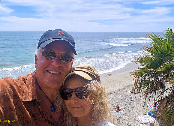 Us at Swami's Point - Encinitas