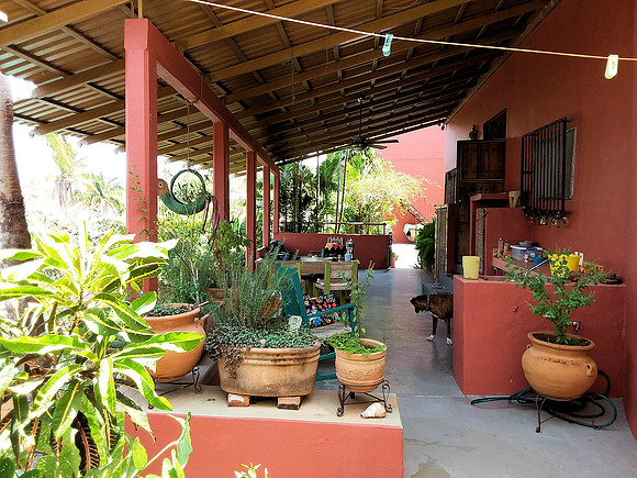 Outdoor terrace w view