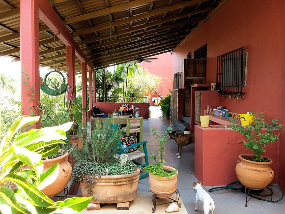 Outdoor terrace w view