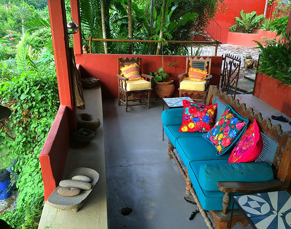 Outdoor terrace w view