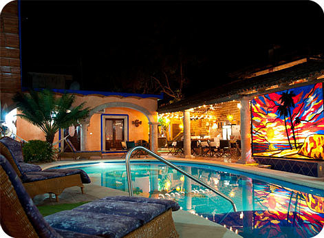 Pool at night