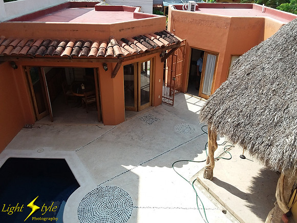 Casa Paraiso - upper room w/ view down to courtyard