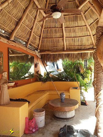 Casa Paraiso - courtyard Palapa area
