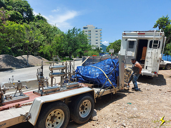 Pyrolysis Mini-plant in Transit